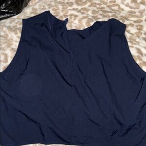 Elegant Navy Blue Women's Top